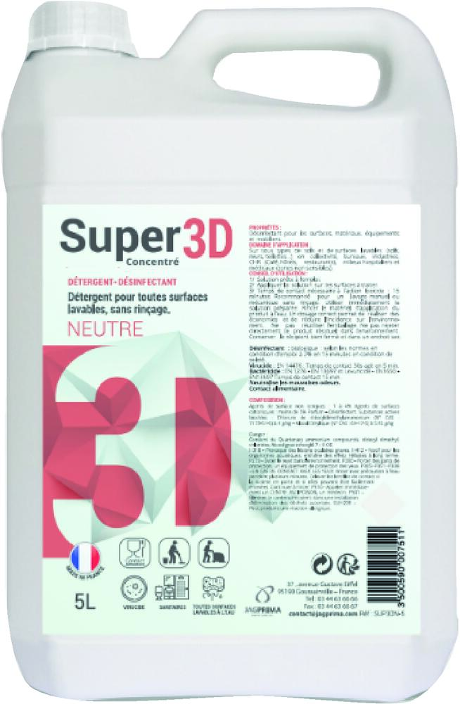 Détergent désinfectant Super 3D Concentré 